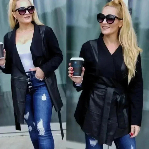 Classic Black Mini Trench - Picture 2 of 6